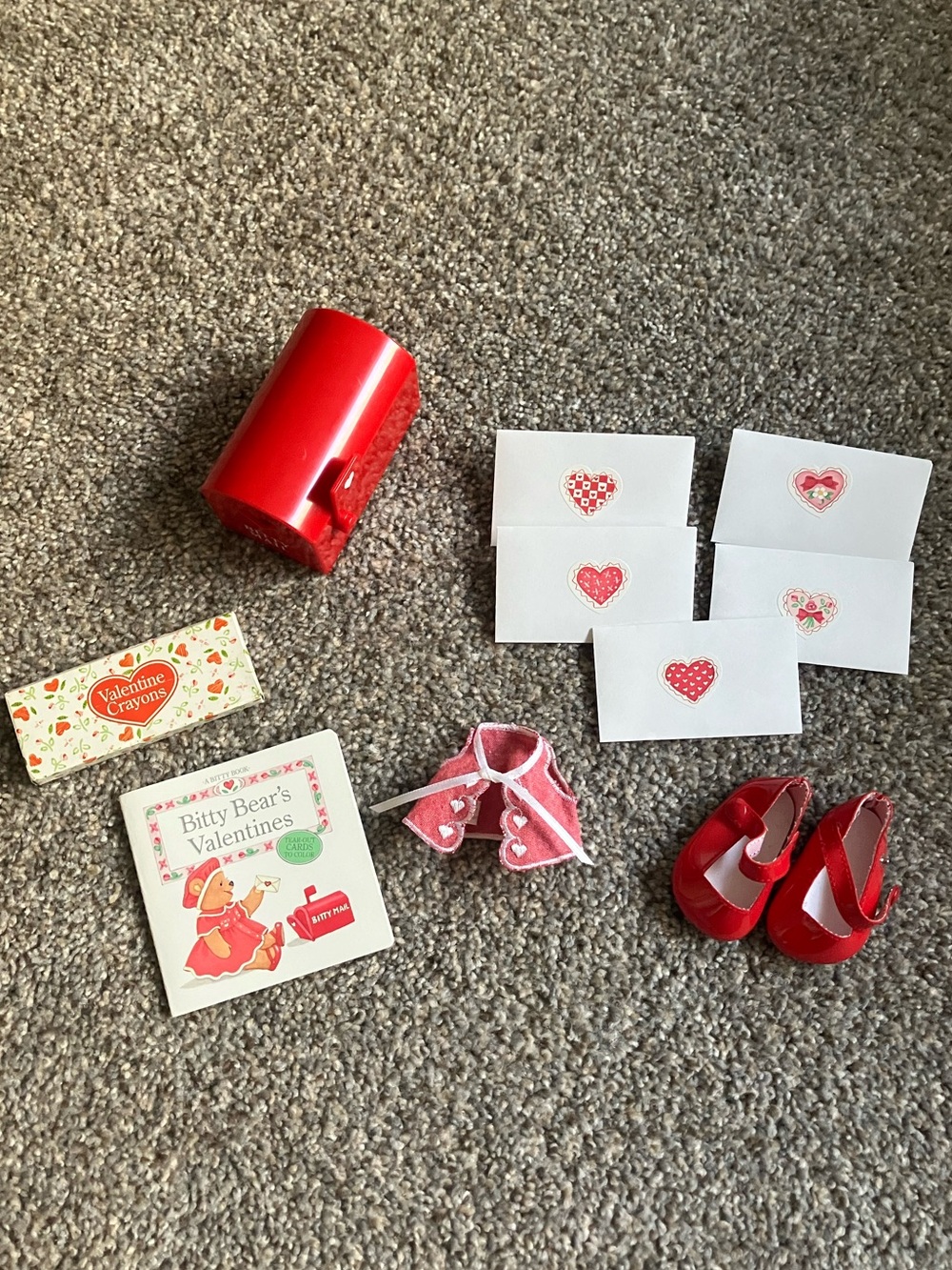 Pleasant Company American Girl Bitty Baby Vintage Valentines Accessories